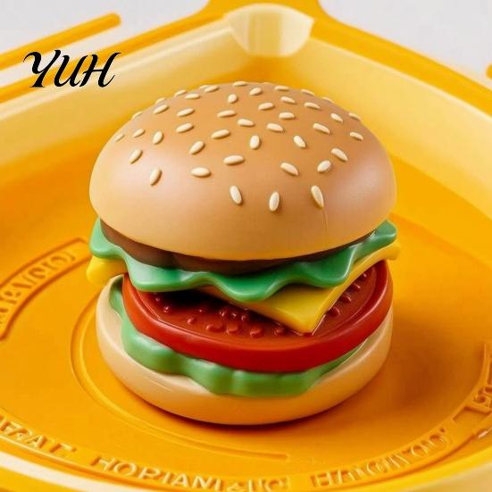 Anxiety Relief Gadgets Hamburger Squeeze Toy, Food Shape Slow Rising Fidget Realistic Fun Burger Soft Stress Sensory Toy for Toys