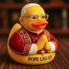 Pape Léon XIV Canard Résine Pape Canard Catholique Figurine Religieuse Bureau Catholique