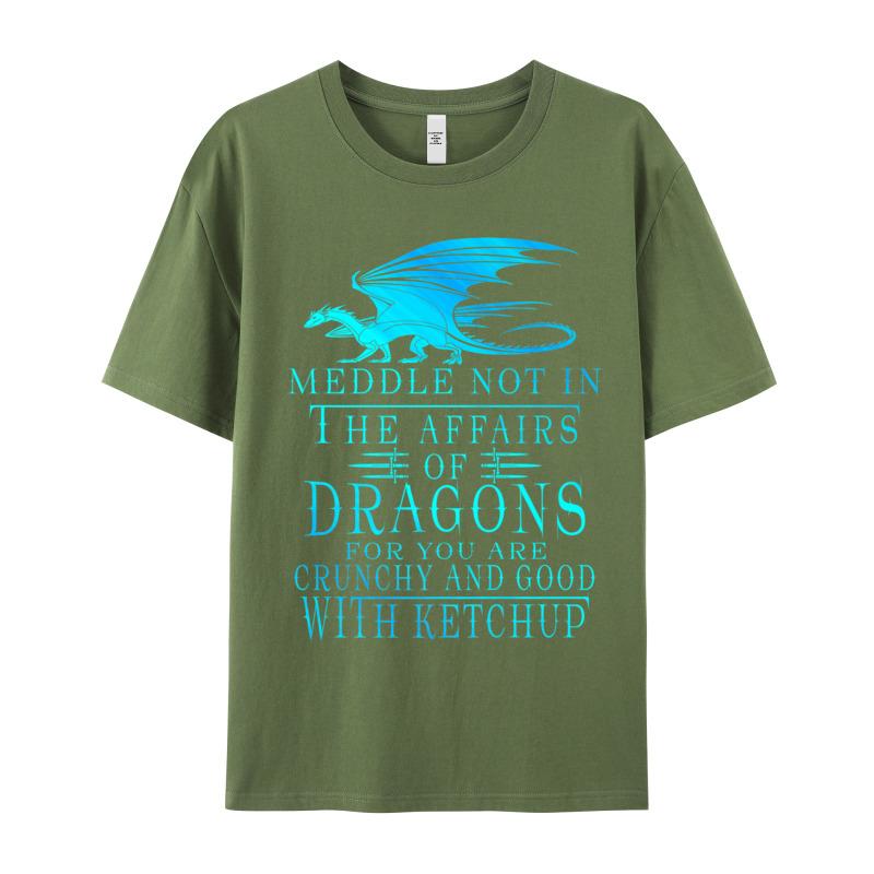 Hip Hop Meddle Not In The Affairs Casual Tshirts Crewneck 100 Cotton Unisexs Tees Short Sleeve Christmas Casual Tops Shirt