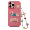 Ins Style Bone Puppy Shell for IPhone16 Mobile Phone Case for Apple 15 for 17pro Max Hanging Chain 13 Three-dimensional