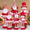 Standing Posture Christmas Doll Ornament Santa Claus Christmas Ornament  Festival Decoration