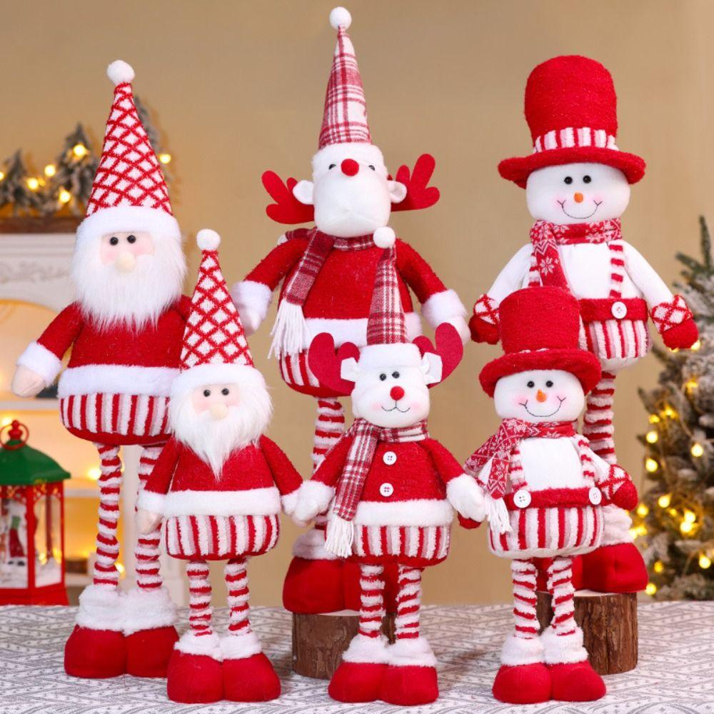 Standing Posture Christmas Doll Ornament Santa Claus Christmas Ornament  Festival Decoration