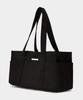 Macoi Big Square Suede Baguette Shoulder Dot Bag [Black]