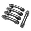 10Pcs Set ABS Exterior Door Handle Cover Trim Fits for Jeep Wrangler JL 2018 +