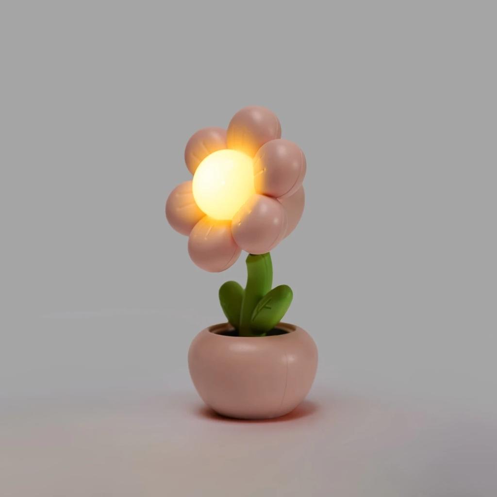 LED Floral Mini Night Light For Bedroom Desk Mini Deco Table Lamp Children's Room Gift Creative Decoration Night Lamps