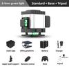 8/12/16 Line Laser Level Meter High Precision Laser Projector Automatic Self-Leveling Measuring Tools
