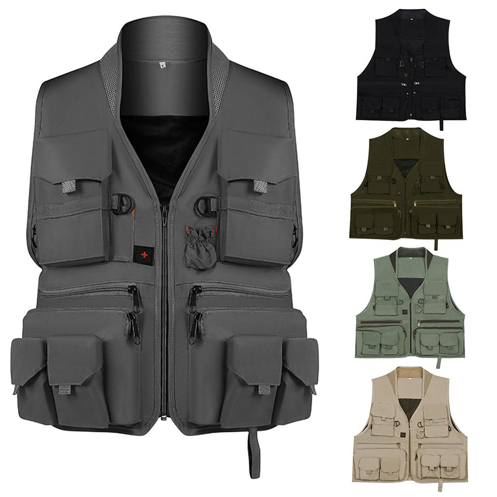 Women Men Fishing Vest With Breathable Mesh, Vest With Pockets Adjustable Size Trout Fishing Vest, Small Fishing Vest For Outdoor Fishing Hiking