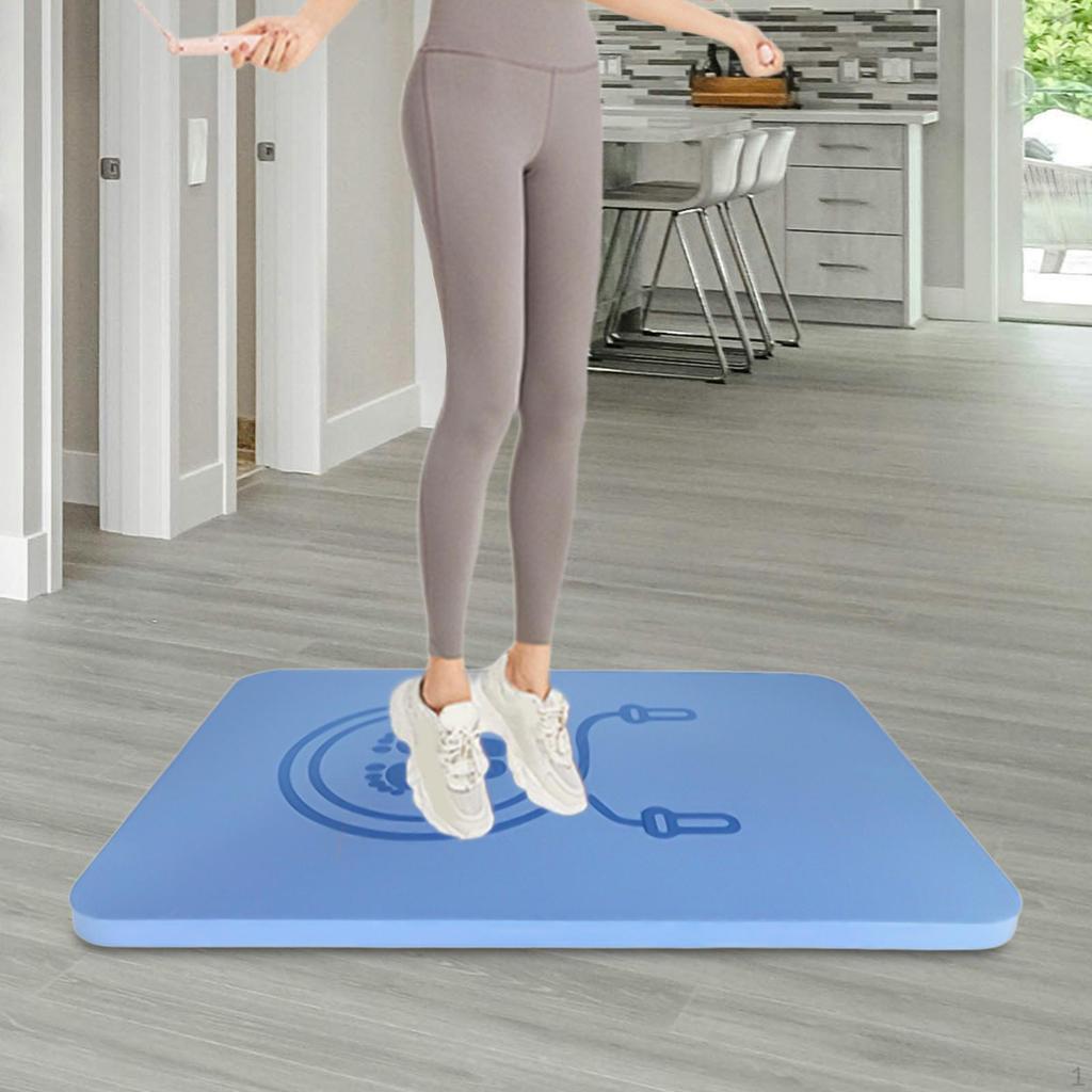 Jump Rope Mat Indoor Slow Jogging Pad Shock Absorption Fitness Blanket Outdoor Non-Slip