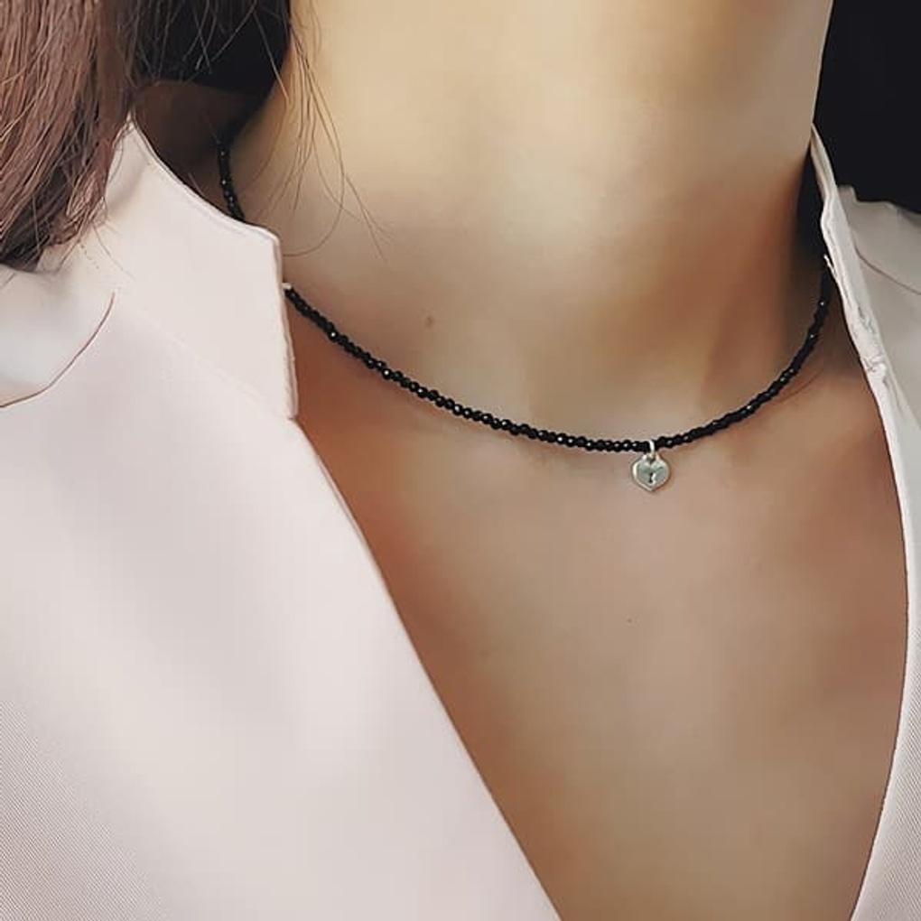 

Жіночий чокер-підвіска з намистинами, блискуче намисто з намистинами Red (mother-of-pearl)