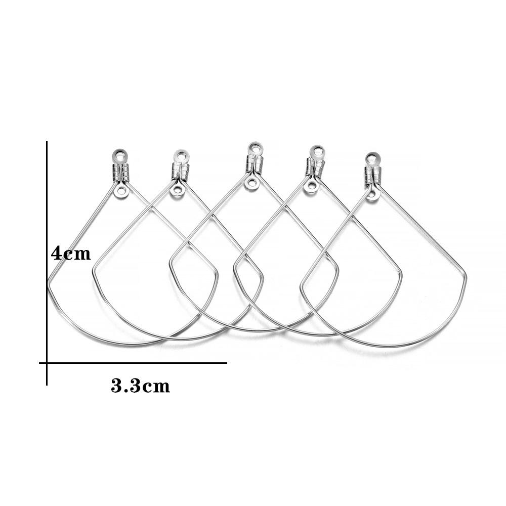 10-20Pcs/Pack Geometric Figure Blank Stainless Steel Charm Pendant Tray Bezel Epoxy Resin Molds For DIY Jewelry Making Supplies
