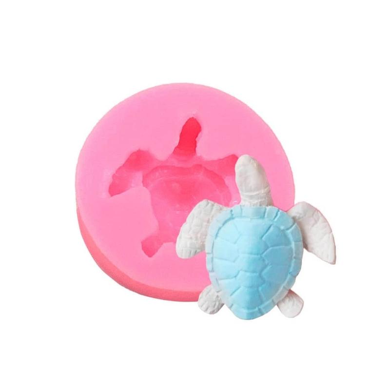 Silicone Crafts Mold 3D Turtle Making Geometric Mold Silicone DIY 3D Handicrafts Resin Molds Reusable Casting Epoxy Mold