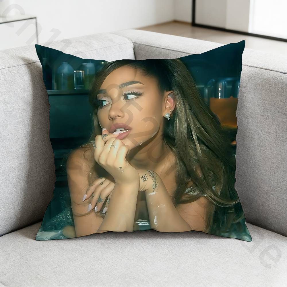 Singer AAriana Grande Pillow Cover Living Room Sofa Cushion Cover Bedroom Room Bed Pillow Cover Home Decoration