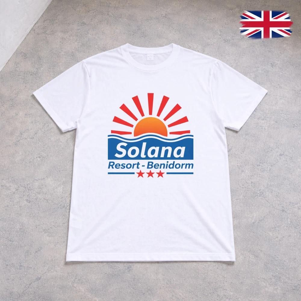 Solana Resort Benidorm T Shirt Funny Holiday TV Show Tee Adults Kids Top 2XL