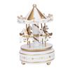 Merry GO Round Music Box Carousel Gift Christmas Wedding Birthday Gift Decor White