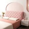 High Quality Velvet Quilted Headboard Cover All-inclusive Super Luxury Soft Thicken Short Plush Quilting Bed Head Cover