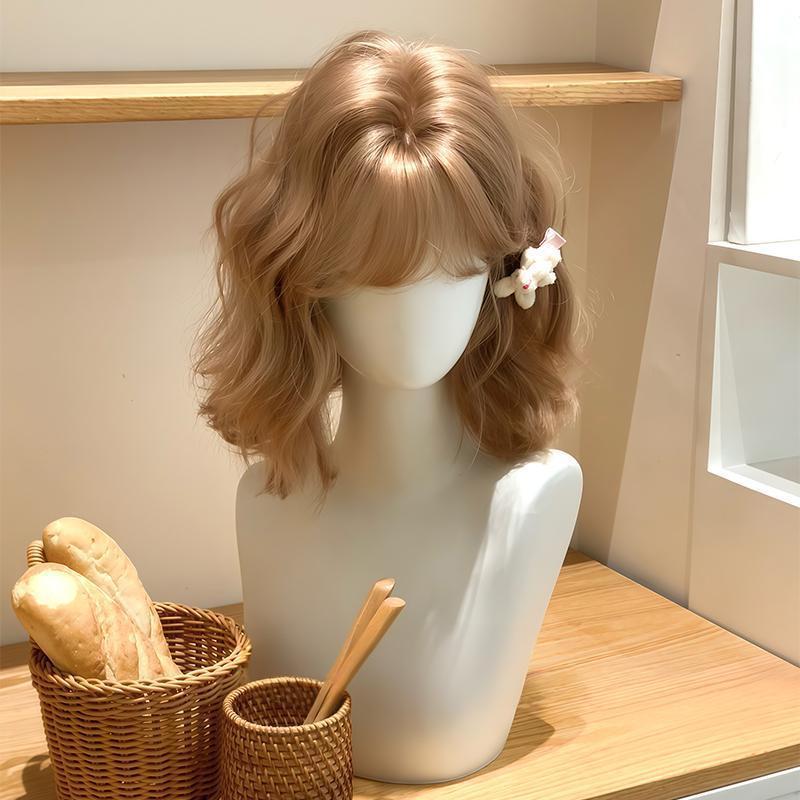 Корейская короткая кудрявая парика Fajin с челкой в стиле Лолита - Натуральный образ милой девушки