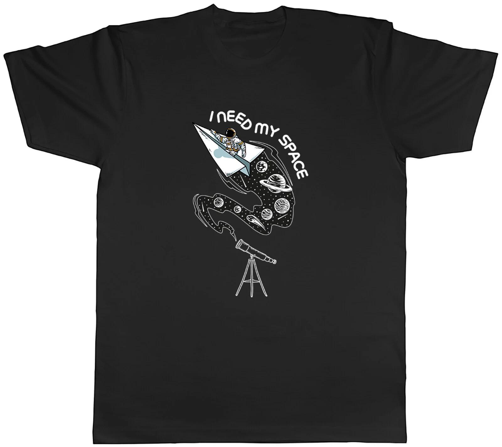 Funny Telescope Mens T-Shirt I need my Space Astronomy Unisex Tee Gift XXL