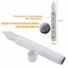 Bougies LED - AIMOONSA - AIMOONSA - Lot de 12 - Corps blanc - 6,5 pouces (16,5 cm)