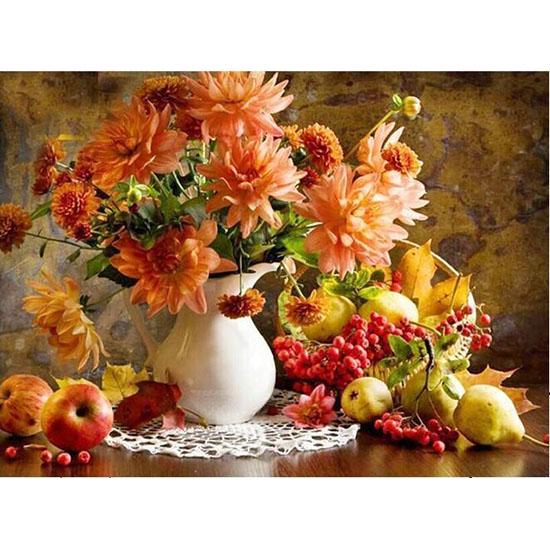 Huacan Diamond Painting Kits Flower DIY 5D Paintings Flower Picture Art Craft Home Wall Decor