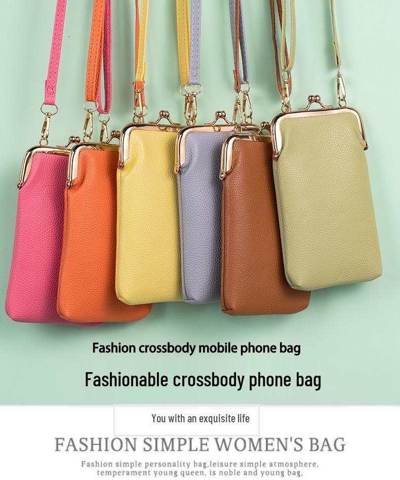 2025 Stylish PU Crossbody Phone Wallet for Women - Fashionable, Compact Vertical Bag