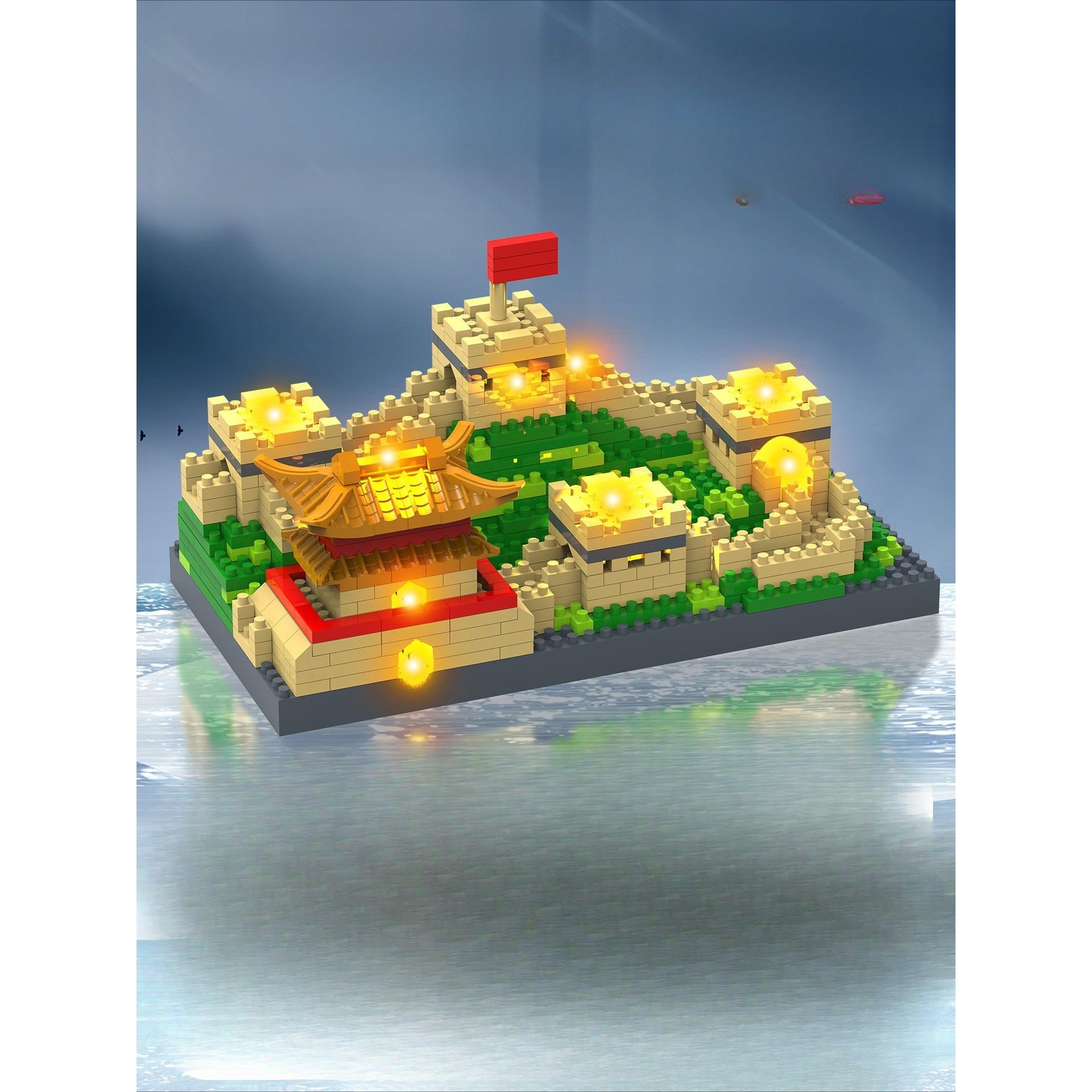 

Микрочастицы Великой Китайской стены, совместимые с мелкими частицами, строительные блоки, собранные для взрослых, игрушки Chenghai Country Tide для мальчиков 16*8*8cm