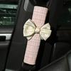 1PC  Flower Shoulder Protector Cartoon Creative Car Seat Belt Shoulder Protector Interior Accessories Princess Bow Decor