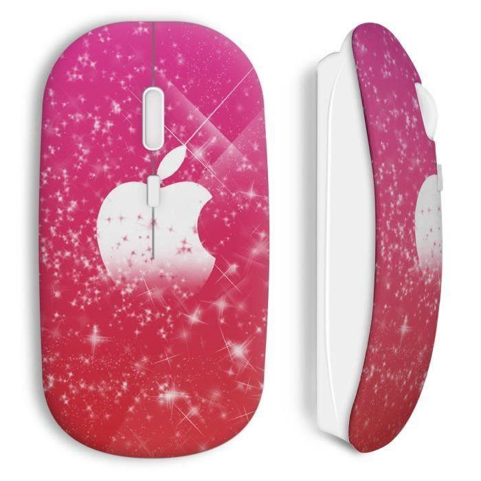 Souris sans fil Pink Apple