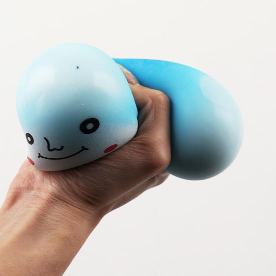 Squeeze Toy Mushroom Shape Slow Bright Color Stress Rebound Decompression Toy Relief Ball Desktop Ornament