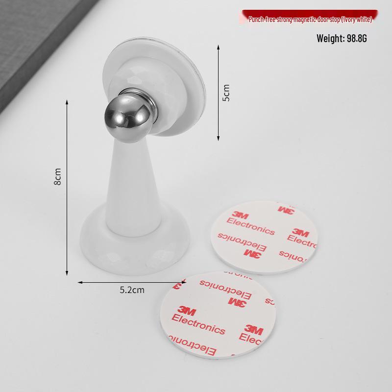 New Magnetic Door Stopper - Punch-Free, Silent, Anti-Collision for Bathroom and Household Use