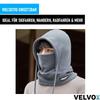 VELVOX Velvet Balaclava Black Face Cover Hood Warm Windproof