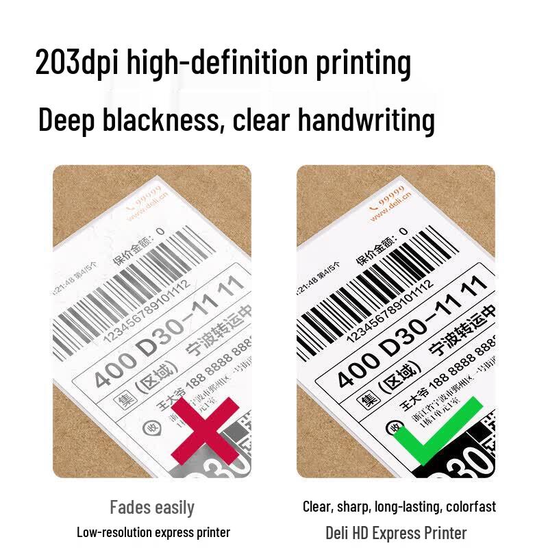 Deli DL-760D Thermal Label Printer CN plug (adapter included)
