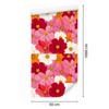 Wallpaper Flowers and Leaves Powder Pink and Pink for Living Room and Bedroom 50x1000