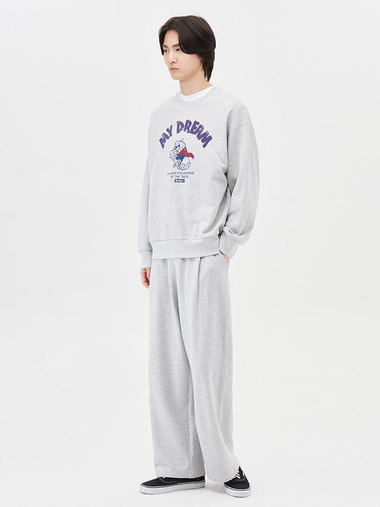 TOPTEN Men'S) Cotton Tuck Wide Sweatpants_Msf5Pt1914
