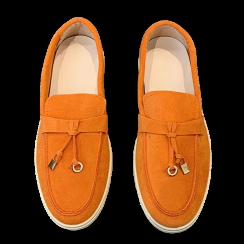 Classic New Niche Fashion Casual Flat-bottomed Lazy One-pedal Comfortable Versatile Soft-soled Soft-faced White-soled Shoes Women