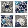 4Pcs/Set Throw Pillow Case Botanical 45*45Cm Square Cushion Cover Decorative Single-Sided Pillow Cover For Living Room Bedroom