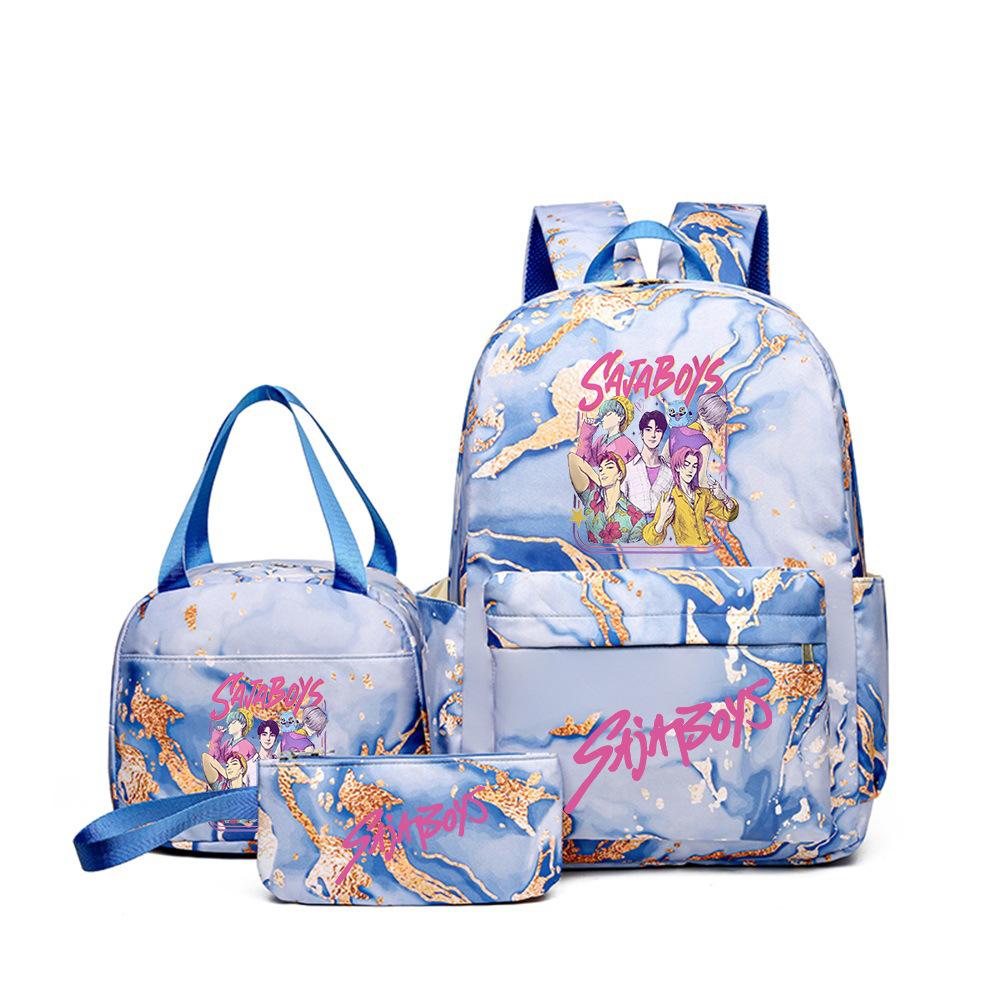 Witch Hunter Three-Piece Backpack Girl Digital Printing Elementary School Bag Large Capacity Backpack