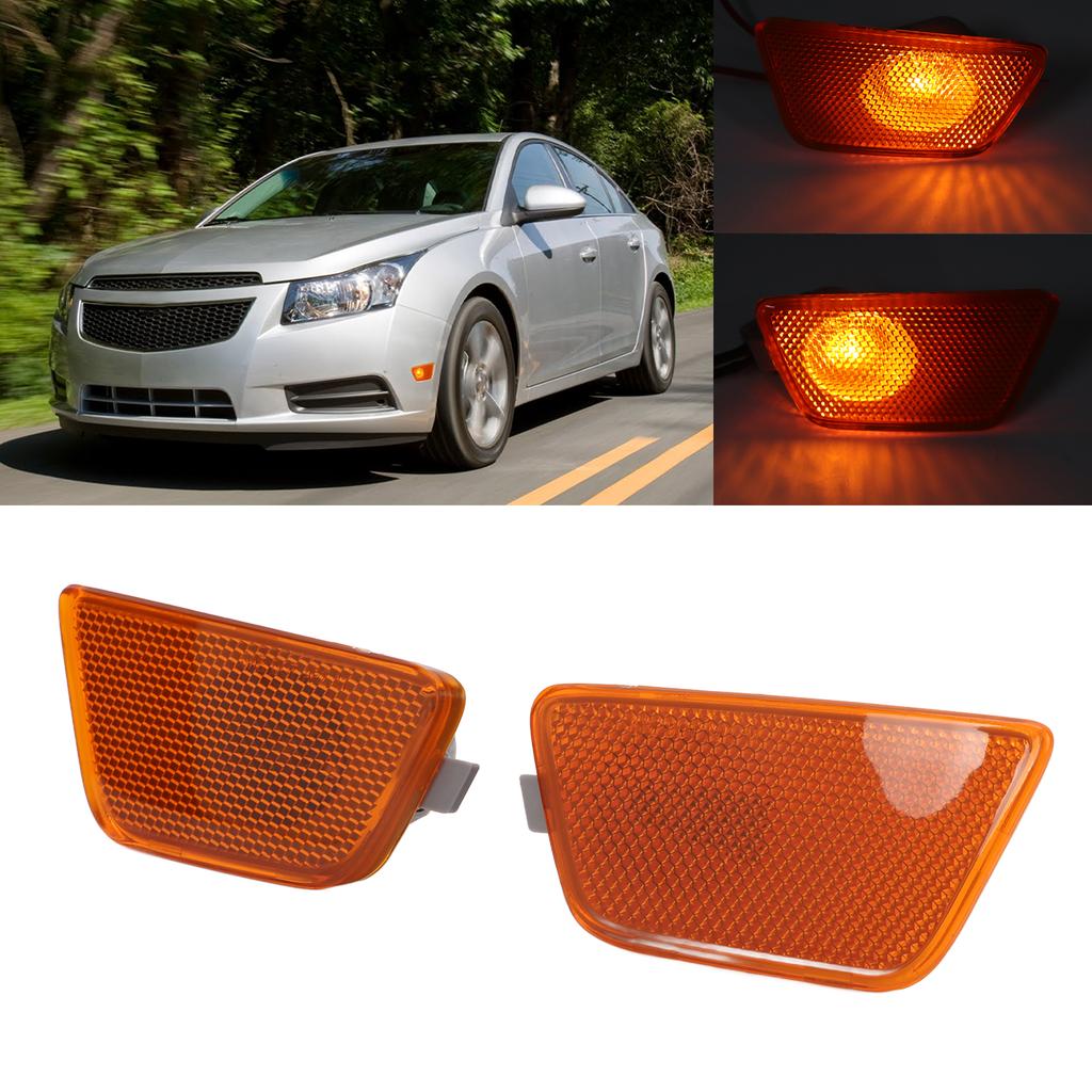 2pcs Front Bumper Side Marker Lights 42334145 Side Parking Lamp Replacement for