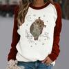 Women's Casual  Solid Color Long Sleeve Top Pullover Sweatshir