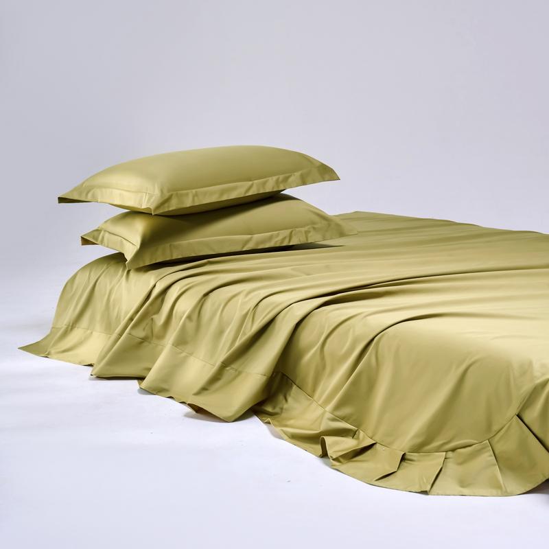 4/6pcs Egyptian Cotton Bed Sheet Set Luxury 1000TC Fitted Sheet Flat Sheet Pillowcase Double King Queen Size Bedding Sets Soft