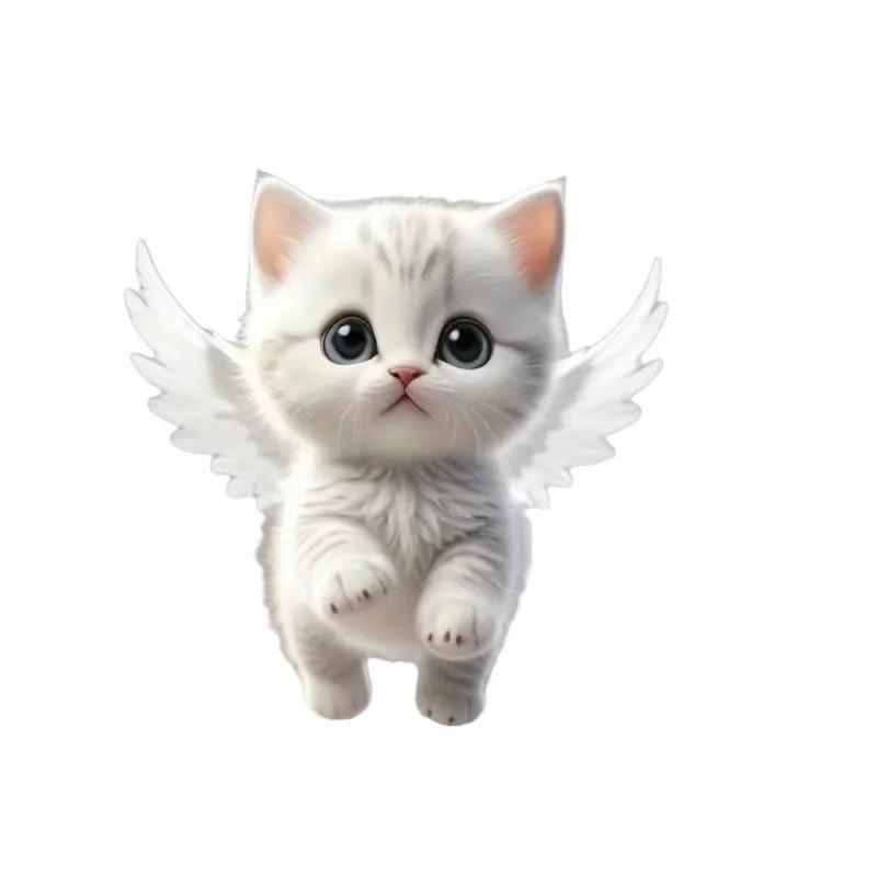 1 Stück flache magische Katze, Autoanhänger, Rucksackanhänger Schmuck