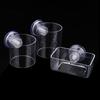 Fish Tank Feeding Ring Transparent Acrylic Rectangle Round Shape Aquarium Suspensible Feeder For Tank Floating Food Dispenser