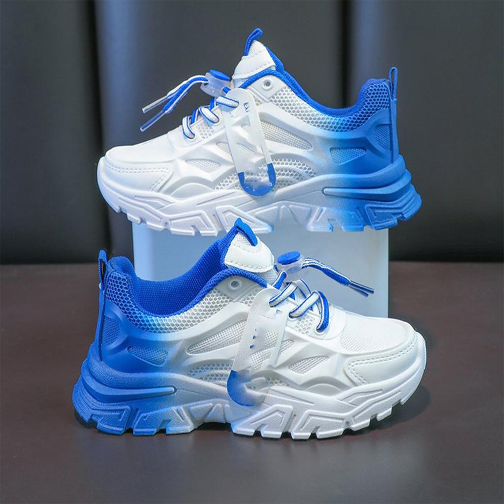 Atletische Sneakers voor Kinderen Lichtgewicht Ademend Mesh Bovenwerk Duurzame Rubberen Buitenzool Flexibele Zool voor Jongens en Meisjes Casual Sportschoenen