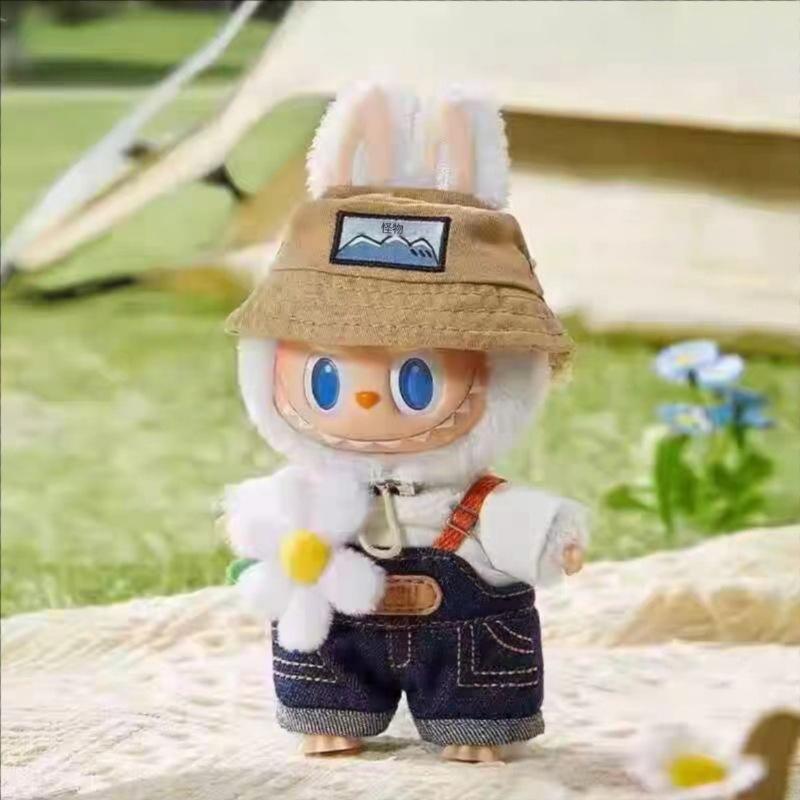 Popular Labobo Fall In Wind Home Key Chains Trendy Cool Soft Vinyl Plush Doll Pendant Cute Carton Characters Bubble Mart Key Rings for Handbags