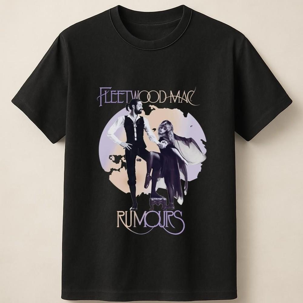 Fleetwood Mac Rumours Album Art Vintage Rock Band Music Poster Unisex T Shirt Unisex T-Shirt L