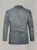 Handmade Soft Leather Lambskin Men's Blazer Gray Genuine Formal Stylish Wedding
