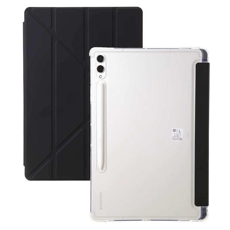 For Samsung Tab S10 S9 FE 10.9 Plus 12.4 13.1 Inch Case Acrylic Back Cover For Galaxy Tab A9 Plus S9 Fe 11" Pen Holder Cases