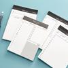 Small Notebook Tearable 50 Sheets Unlined Daily Schedule Planner Notepads Checklist Writing Pad Memopad for Notes Plans