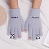 New knitted cartoon gloves plush cold-proof gloves women's winter warm plush thickened student gloves