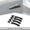 For Dodge Durango 2011-2026 Carbon Fiber Look Door Handle Decor Shell Cover Trim