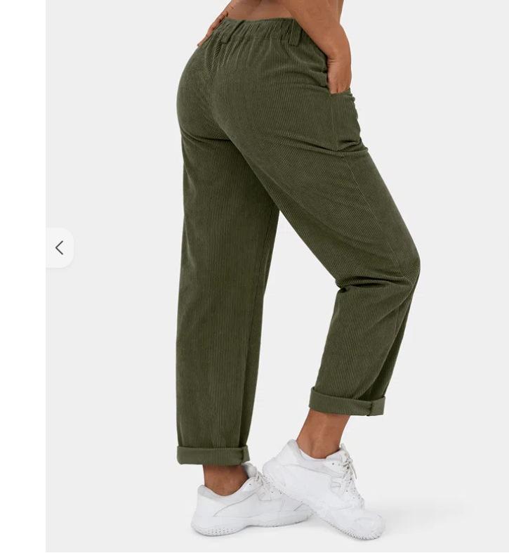 Damen Cordhose mit hohem Bund und geradem Bein - Herbst 2025 Kollektion